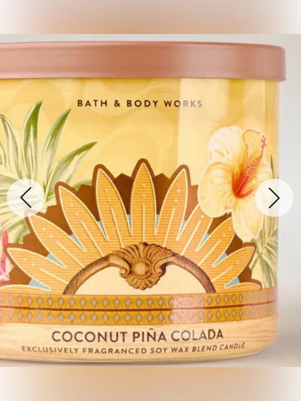 Bath & Body Works Coconut Piña Colada 3-Wick Candle - Picture 2 of 5